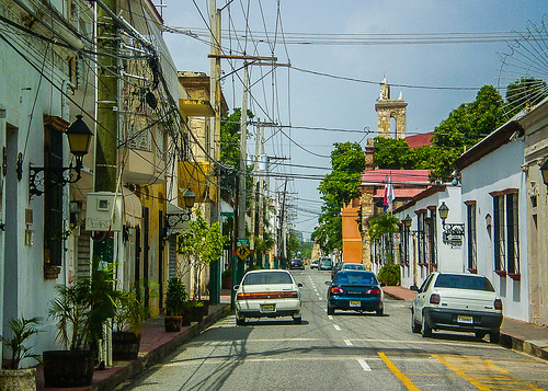 STREETS IN SANTO DOMINGO.