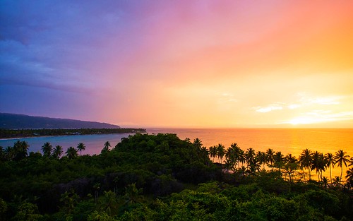 Sunset over Las Terrenas, Dominican Republic